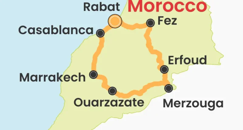 Morocco map | with Orange Travel